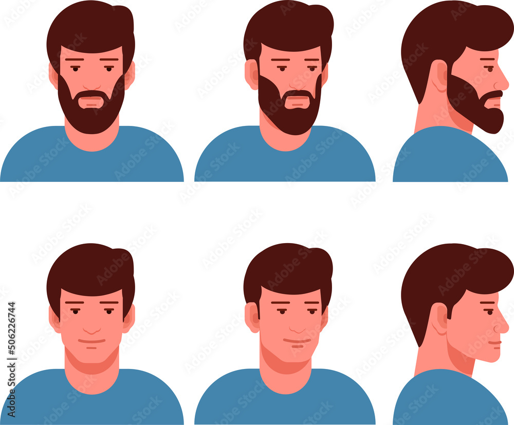 Male full head turnaround Male full head turnaround
