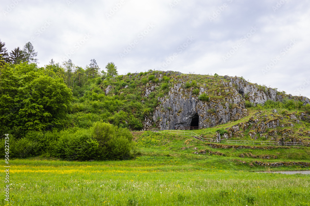 Entrance to the Balcarka Cave in the Czech Republic