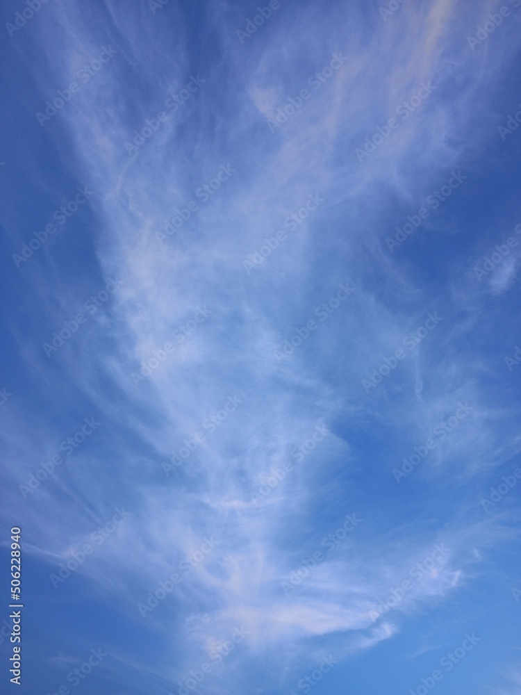 Fototapeta premium soft of cirrus cloud with blue sky