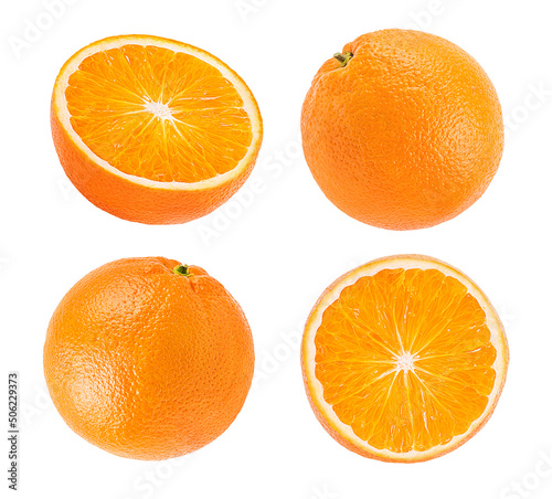  orange fruit isolate on white background