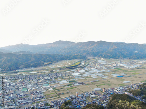 愛媛県大洲市 冨士山公園展望台からの風景 