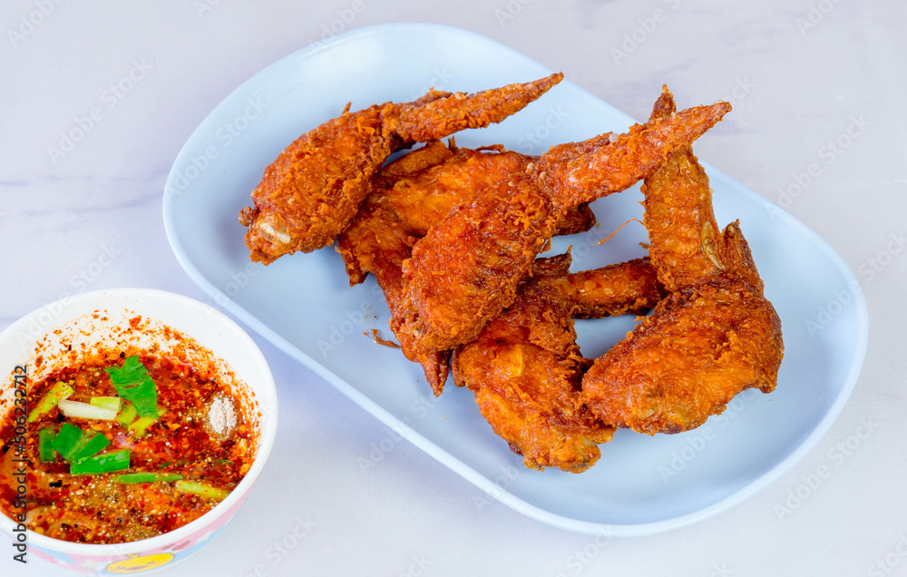 fried chicken wings with sauce fried chicken wings with sauce