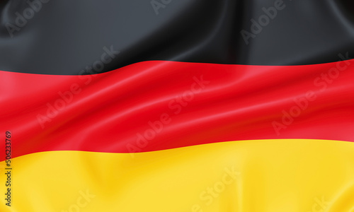 Flag of Germany  3d rendering.