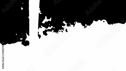 Black and White Liquid Mask filling all the screen