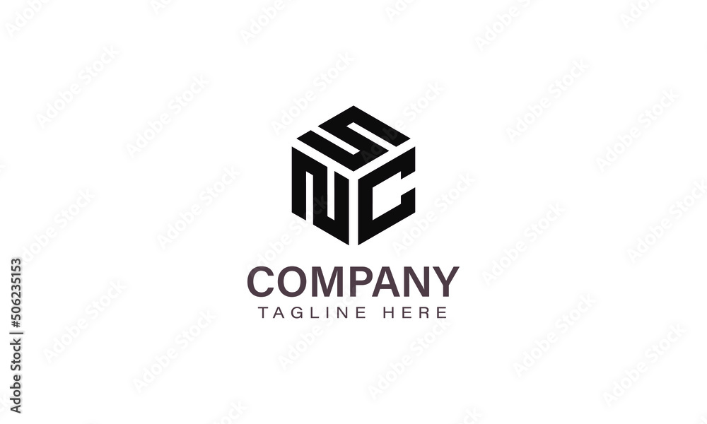 Letter SNC Logo, Three Letter Logo, Alphabet S N C Hexagon Shape Vector Icon Template Letter SNC Logo, Three Letter Logo, Alphabet S N C Hexagon Shape Vector Icon Template