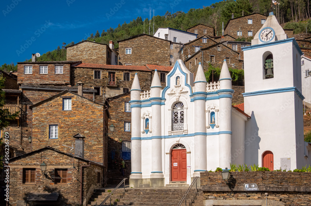 Church of Nossa Senhora da Conceicao in historical village Piodão, Portugal