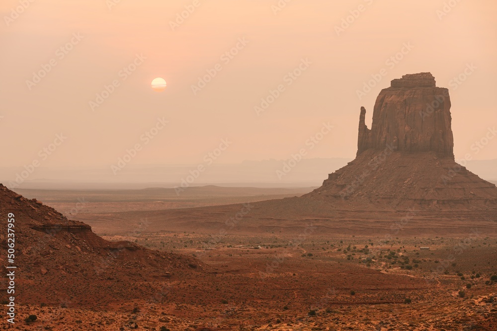 National parks usa southwest area of giant rock formations and table mountains in Monument Valley National parks usa southwest area of giant rock formations and table mountains in Monument Valley