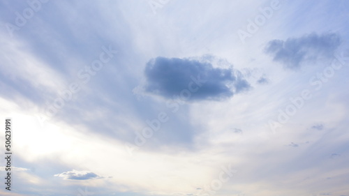 A lonely dark cloud in the sky