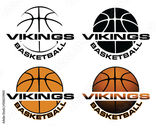 Vikings Basketball Team Design is a sports team design which includes a basketball graphic and text and is perfect for your school or team. Great for Vikings t-shirts, mugs and promotions.