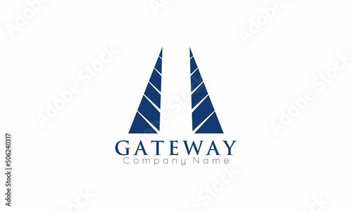 gateway minimalism monograms concept design logo
