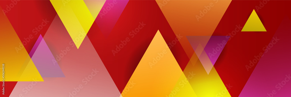 Abstract colorful polygon banner design template Abstract colorful polygon banner design template