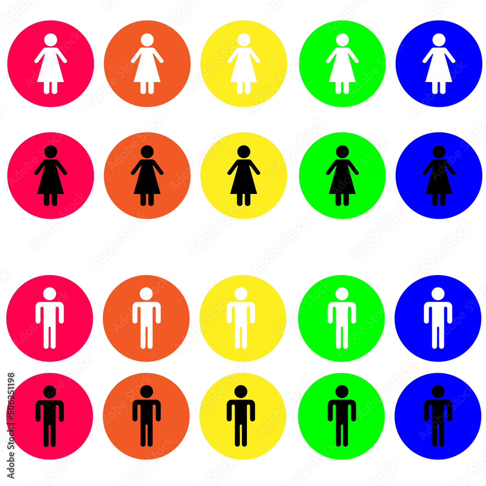 Man and woman icon isolated in white background. Male female sign. Flat image jpeg illustration jpg icons.
Man and woman icon isolated in white background. Male female sign. Flat image jpeg illustration jpg icons.