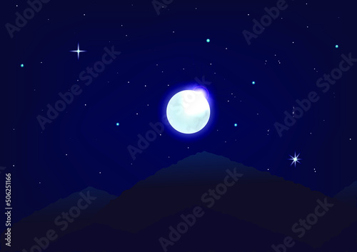 moon and stars © siriwat