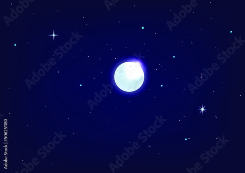 moon and stars