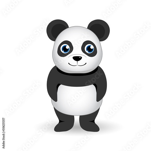 Panda image illustration print  baby shower card. hello panda cartoon illustration  greeting card  kids cards for birthday poster or banner  doodle invitation jpeg image jpg  