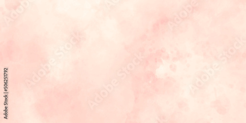 Abstract Pink watercolor background texture, Soft blurred abstract pink roses background. Watercolor painted background. Brush stroked painting. Modern Pink Yellow Watercolor Grunge.