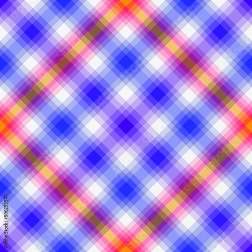 Abstract diagonal striped seamless pattern with rhombus, vector eps 10