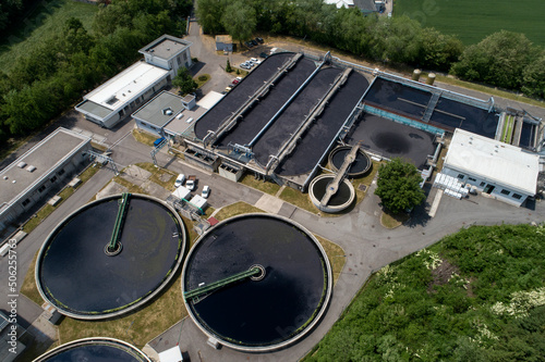 Water Treatment plant aerial view   © riccardomojana