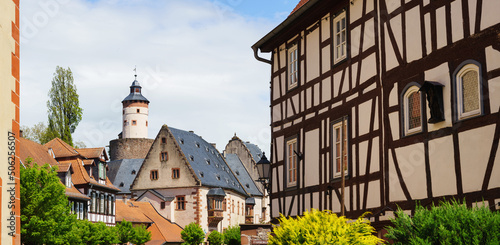 Typical German town of Büdingen in Hesse