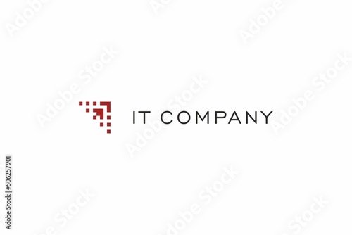 Template logo design for it company