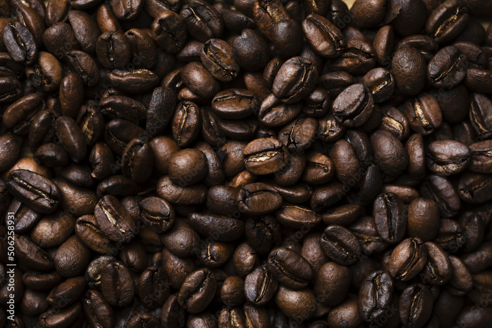 Fototapeta premium background of coffee beans