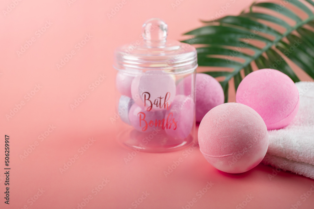 salt bombs for a spa, women's cosmetics for body care