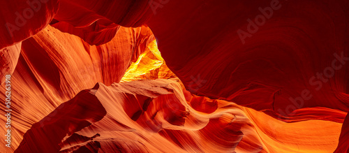 abstract background in famous Antelope canyon near Page