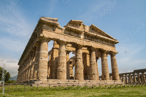 Paestum, originally Poseidon - Siberian colony, founded in the early 6th century BC. Ancient ancient city. The Temple of Neptune