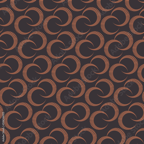 Geometric Groovy flowers seamless pattern vector illustration, hippie aesthetic floral