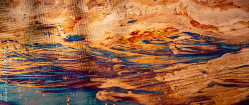 oxidized copper sheet, abstract artistic background