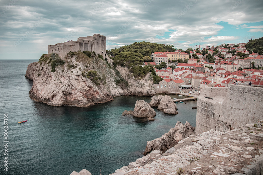 Stunning view over the fort of Dubrovnik.