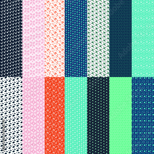 set of patterns. seamless pattern set desgin template