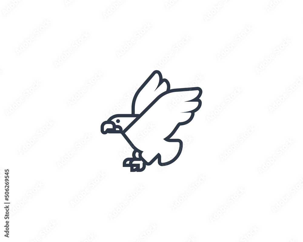 Eagle vector flat emoticon. Isolated Eagle emoji illustration. Eagle icon Eagle vector flat emoticon. Isolated Eagle emoji illustration. Eagle icon