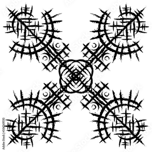 Scandinavian viking squre symbol