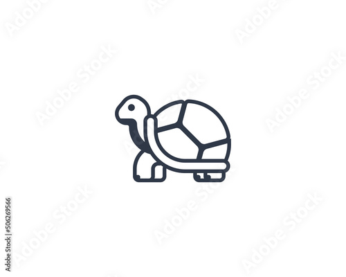 Tortoise vector isolated icon. Turtle icon