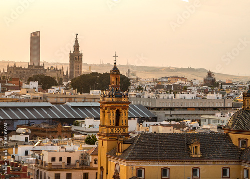 skyline of Seville, andalusia