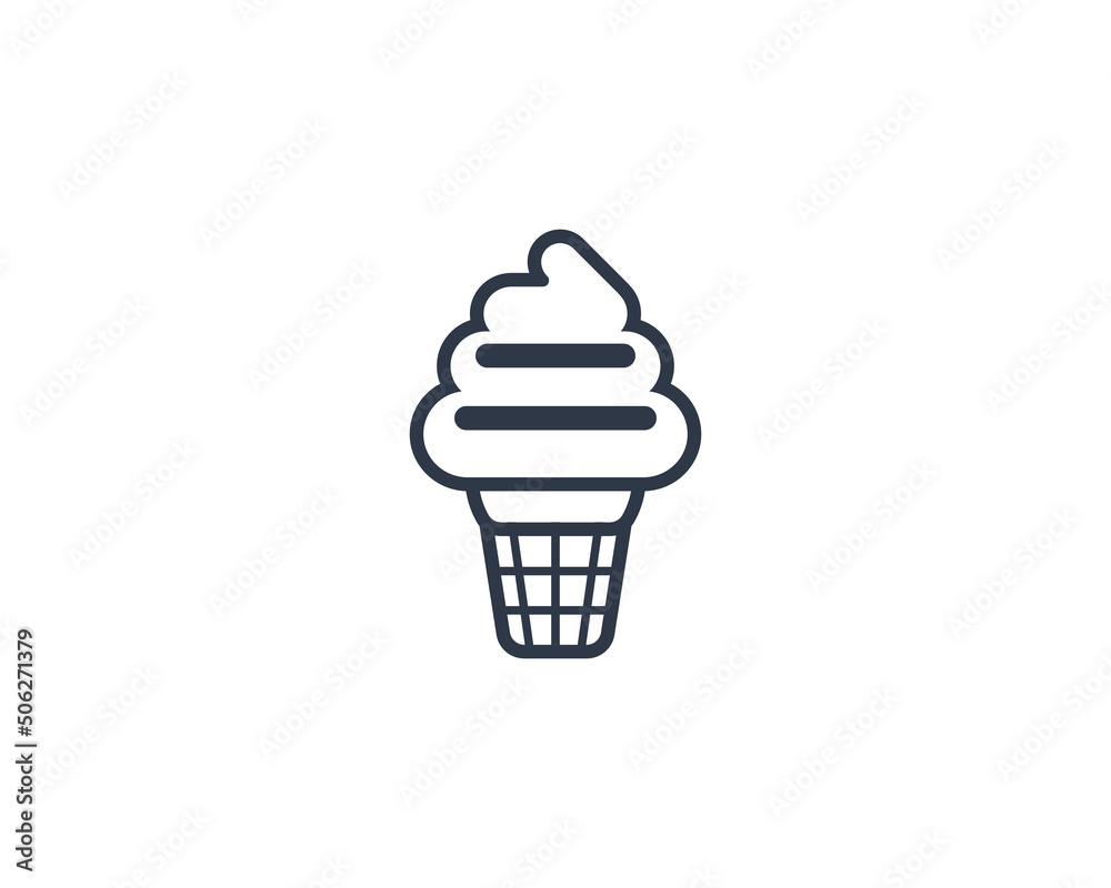 Soft Ice Cream vector flat emoticon. Isolated Soft Ice Cream emoji illustration. Ice Cream icon Soft Ice Cream vector flat emoticon. Isolated Soft Ice Cream emoji illustration. Ice Cream icon