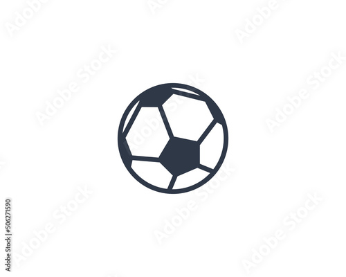 Soccer Ball vector flat emoticon. Isolated Football illustration. Football icon © Stalvalki