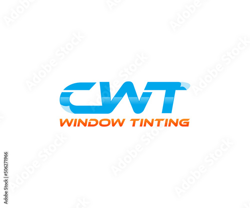 cwt window tinting logo design monogram illustration photo