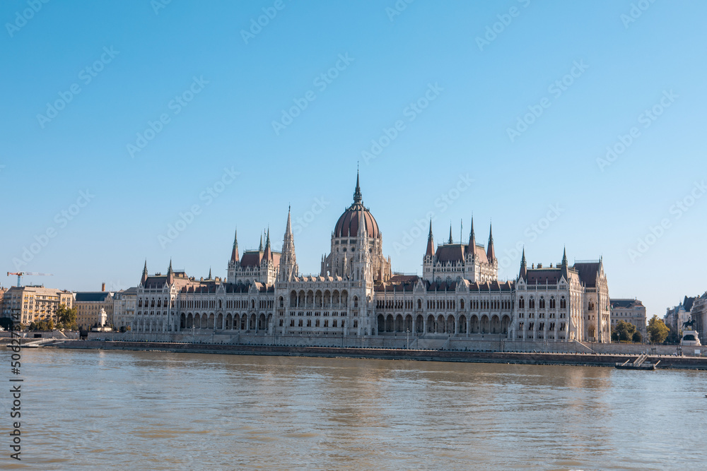 budapest parliament building at sunny day