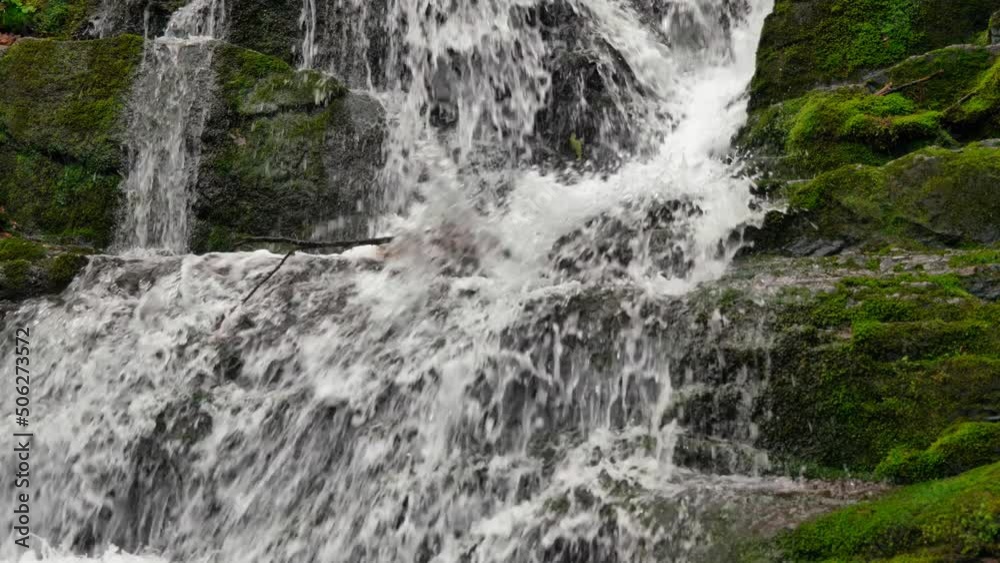 Greate for Musick background, for travel videos, for park videos. Buttermilk waterfall in Pennsylvania USA. High-quality 4k 60p footage Greate for Musick background, for travel videos, for park videos. Buttermilk waterfall in Pennsylvania USA. High-quality 4k 60p footage