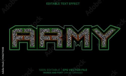 Army text effect