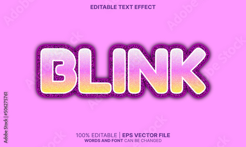 Blink text effect