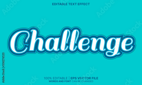Challenge text effect