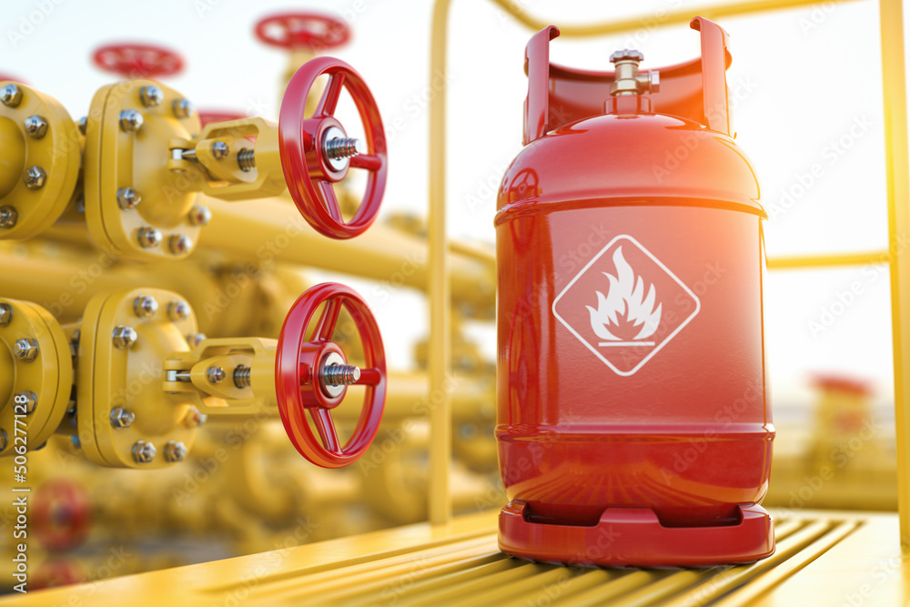 Production, delivery and filling with natural gas of lpg gas bottle or tank and gas pipeline. Production, delivery and filling with natural gas of lpg gas bottle or tank and gas pipeline.