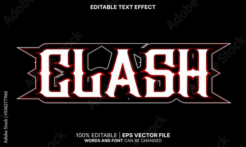 Clash text effect