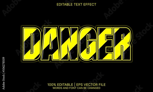 Danger text effect