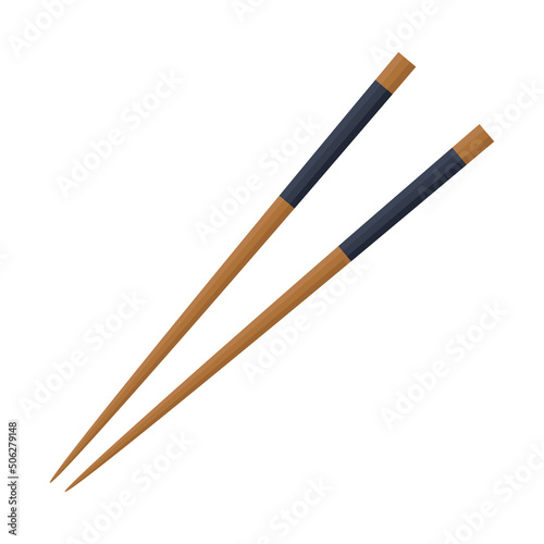 Chopsticks vector. chopsticks white background. wallpaper. free space for text.