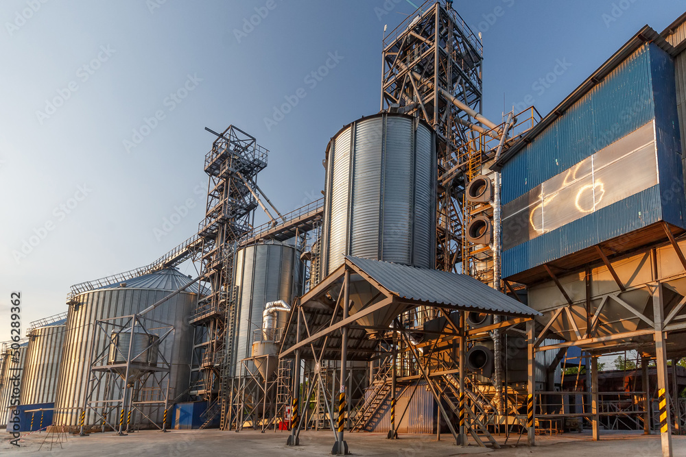 beautiful grain elevator in the sun, farm grain storage beautiful grain elevator in the sun, farm grain storage