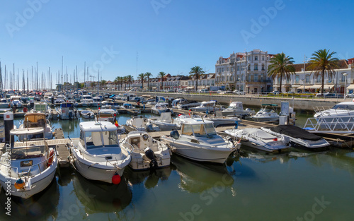 Port and city of Vila Real de Santo Antonio in the Algarve  Portugal 